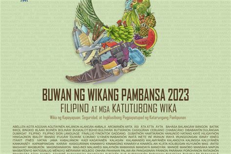 buwan ng wika theme 2023|Buwan ng Wika 2023 tema: “Filipino at Mga .